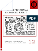 MODULE-4 Human Person As Embodied Spirit