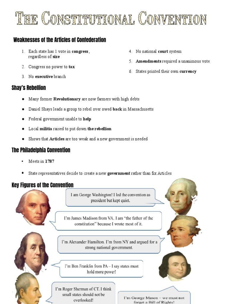 Weaknesses of the Articles of Confederation | PDF