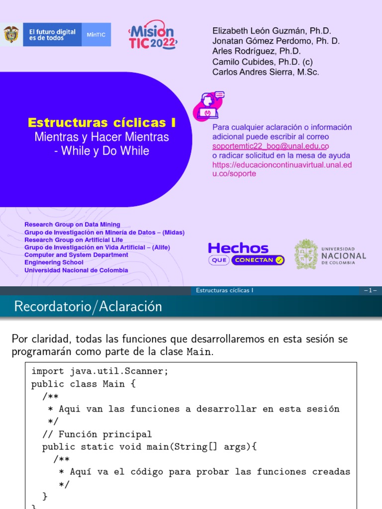 Estructuras Cíclicas en Java: While y Do While | PDF | Algoritmos ...