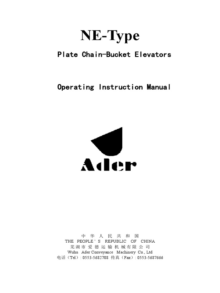 Bucket Elevator Pdf Elevator Manufactured Goods
