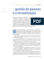 Terceirização e A Gestão de Pessoas