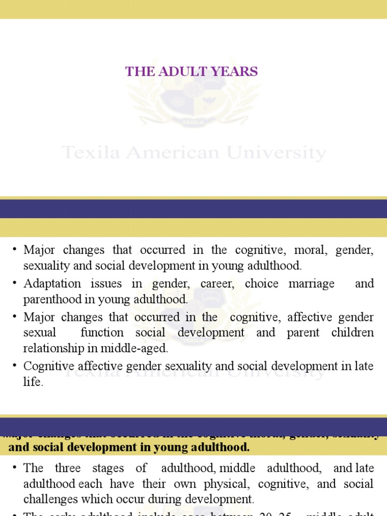 10-The Adult Years. | PDF | Adolescence | Menopause