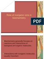 Role of Inorganic Ions in Biochemistry