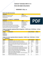 Informe estado producto motor