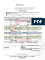Programa - Taller de Capacitacion Sindical - Fed.constructores La Paz. 26.05022