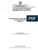 Manual de Rotinas Internas e Procedimentos de Controle Versao 01
