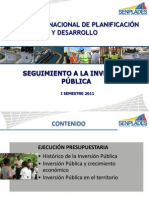 Inversion Publica Informe Semestral 2011