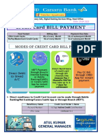 Modes of Credit Card Bill Payment
