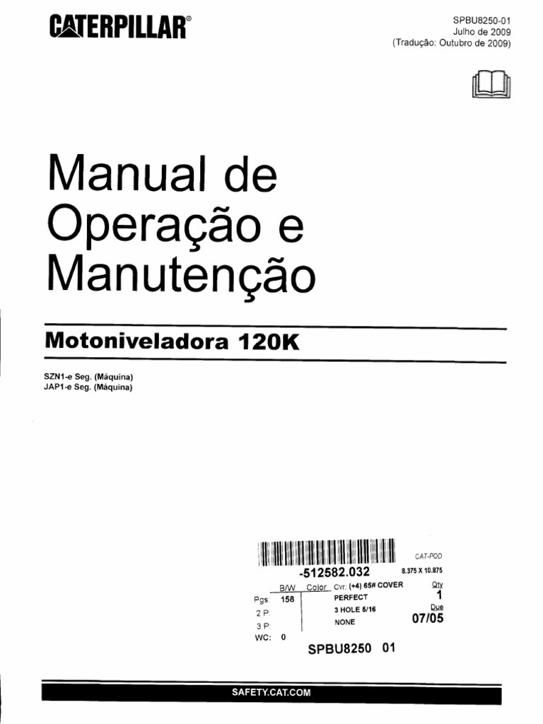 Motoniveladora 120K | PDF | Motores | Amianto