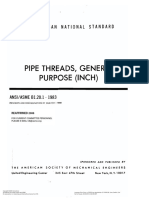 ASME 1.20.1 1983 R 2006 Pipe Threads, General Purpose (Inch) - Revision and Redesignation of ASME ANSI B2.1-1968