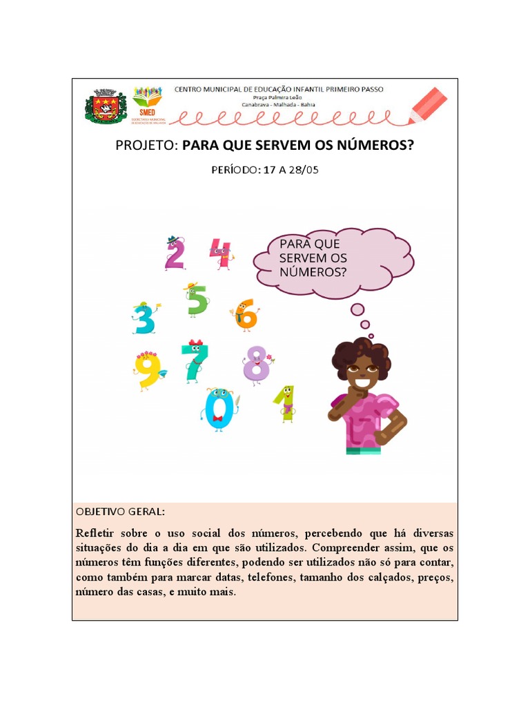 Projeto: Os números no nosso dia a dia: compreendendo suas funções e ...