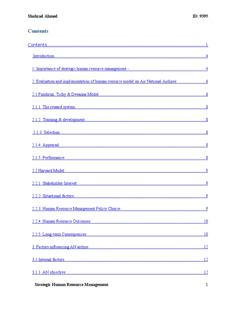 Report of Human Resource Management | PDF | Human Resource Management ...