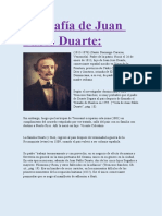 Biografía de Juan Pablo Duarte