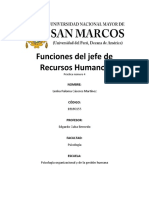 Funciones Del Jefe de Recursos Humanos - Practica 4