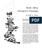 South Africa Emergency Campaign - A Call To Action by American Committee On Africa With Alan Paton