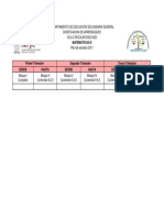 MATEMÁTICAS III Dosificación de Aprendizajes 2022-2023