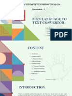Sign Language Translator Presentation