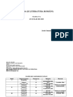 Planificare Anuală, Calendaristică Și Pe Unități - Clasa A V-A