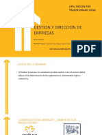 Gestion y Direccion de Empresas 2022-1 S2