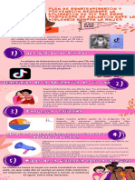 Infografía Ni Una Menos Feminista Ilustrada Rosa y Naranja