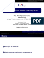 Geração e parâmetros de tensão AC