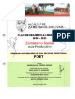 Plan de Desarrollo Zambrano Bolivar 2020 2023