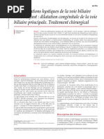 Malformations kystiques de la voie biliaire chez l’enfant - 