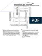 Crossword Principiosyobjetivosdelaergonomía