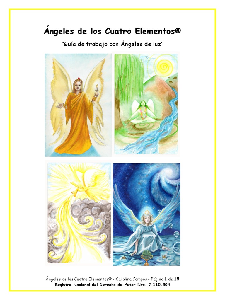 Ángeles de Los Cuatro Elementos - Manual | PDF | Amor | Ligero