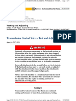 Transmission Control Valve Test and Adjust