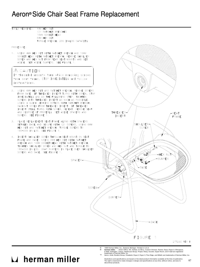 Aeron Chair Service Instructions PDF Consumer Goods Home