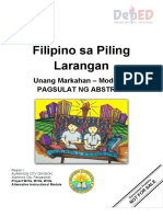M2 Filipino Sa Piling Larang Akademiks MODYUL 2 GR 12 ABSTRAK