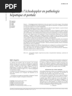 Apport de l’échodoppler en pathologie hépatique et portale