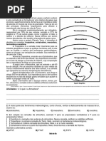 11 Exercícios Sobre Camadas Da Terra para 6º Ano Com Gabarito | PDF ...