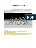 Perspective Shadow Text Effect in Photoshop