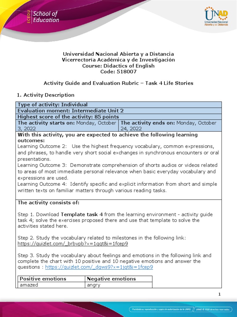 Activity Guide for English Didactics Task 4 | PDF | Plagiarism | Turnitin