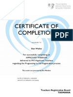 2021 PRT Webinar Certificate of Completion Sian Wailes