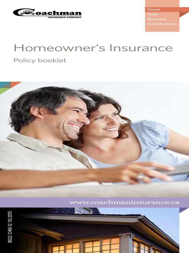 Homeowner's Insurance: Policy Booklet | PDF | Cost Of Living | Home Insurance