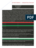 Gabarito Avaliação Final (Objetiva) Físico Funcional e Imaginologia