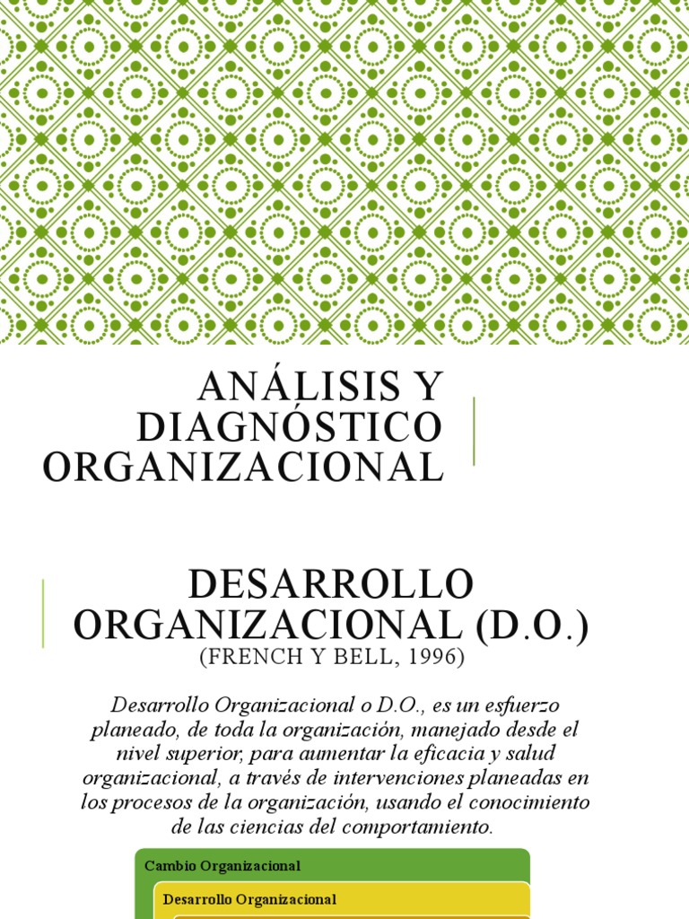 Diagnóstico y Desarrollo Organizacional | PDF | Liderazgo | Ciencias ...