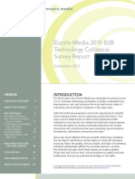 2010 B2B Technology Collateral Survey Report by Eccolo Media