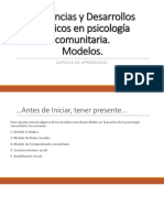 Capsula Modelo Teoricos en Psicología Comunitaria