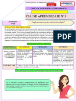 Experiencia de Aprendizaje #05 - Actividad #03 - 5to Grado - Ciencia y Tecnologia-Rural - 00001