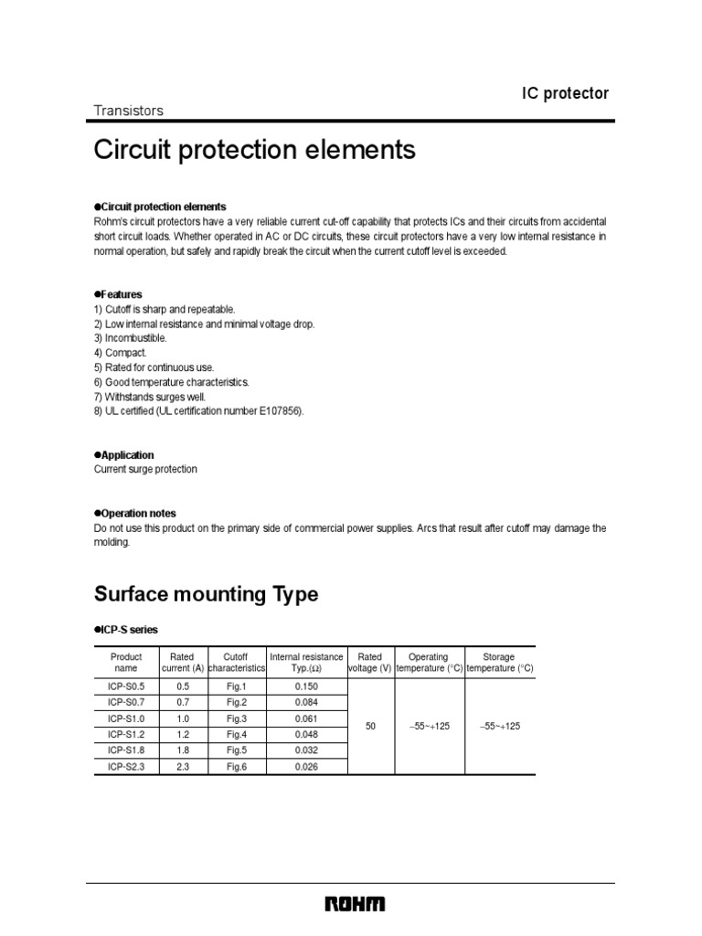 Reliable IC Circuit Protectors | PDF | Computer Engineering | Components