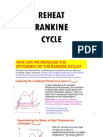 Increase Rankine Cycle Efficiency with Reheat