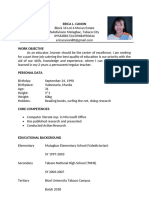 Resume Application Letter