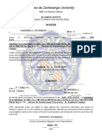 Ateneo de Zamboanga University Parental Consent Form