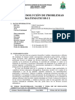 Silabo, Resolución de Problemas Matemáticos Ii - Inglés Ii (2022)