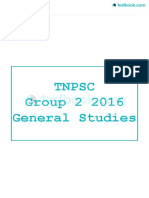 TNPSC Group 2 - General Studies - 2016