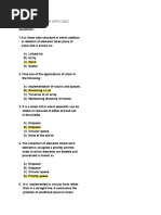 Data Structure Unit-2 Quiz